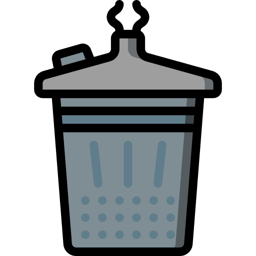 Burn trash destroy fire icon