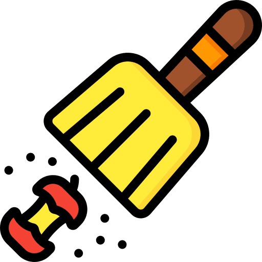 Dustpan dustpan washing brush icon