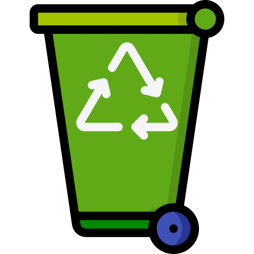 Recycling bin recycle can garbage icon