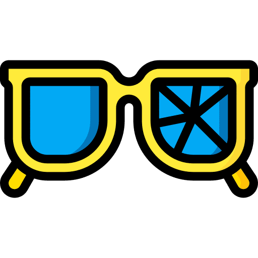 Broken broken glass damaged glasses icon