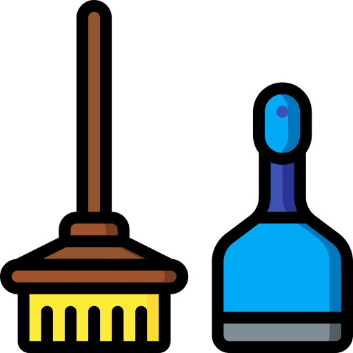 Brush washing furniture and household brushes icon