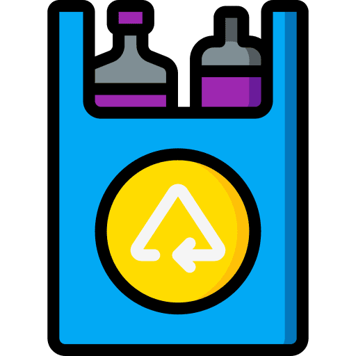 Recycling bag bag commerce and shopping ecology and environment icon