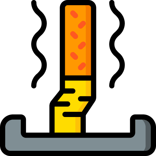 Smoke tobacco metal ecology and environment icon