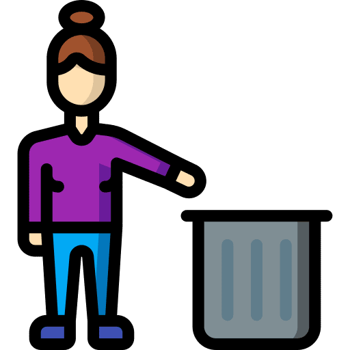 Bin ecology and environment can tools and utensils icon