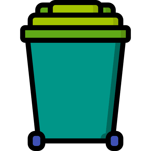 Bin ecology and environment tools and utensils trash icon