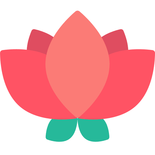 Flower yoga wellness buddha icon