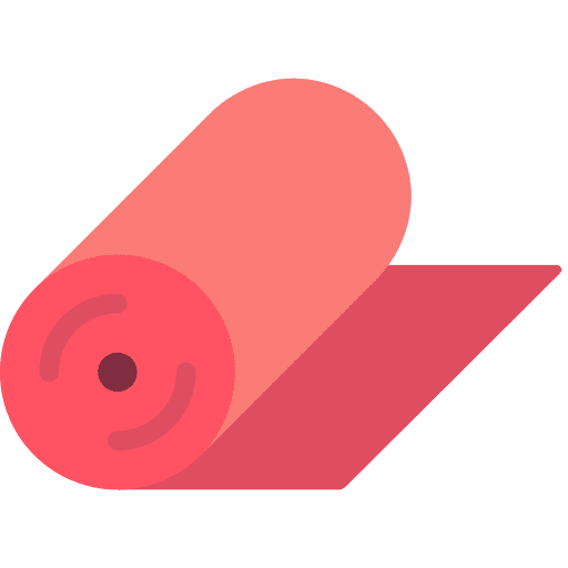 Mat excercising mat gym icon