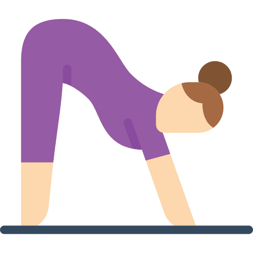 Stretch pose yoga position poses icon