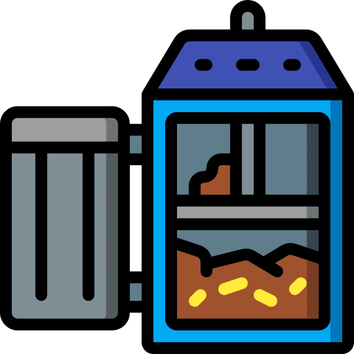 Waste can basket ecology and environment icon