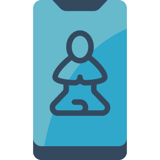 App yoga healthcare and medical wellness icon