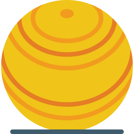 Equipment wellness exercise yoga ball icon