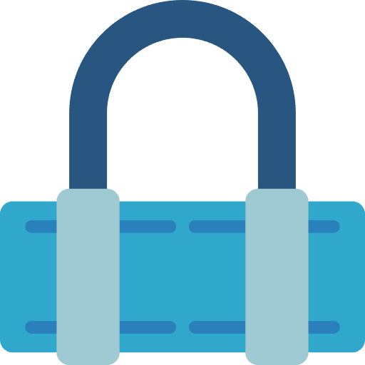 Sports sports and competition sports baggage icon