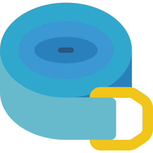 Yoga equipment stretching strap icon