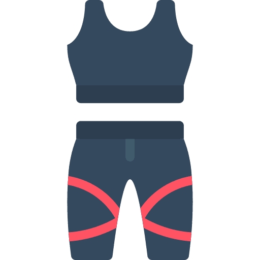 Yoga pants yoga clothes icon