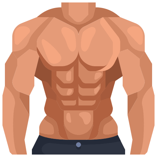 Muscles muscle healthcare and medical body part icon