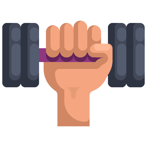 Dumbbell wellness weights sports and competition icon