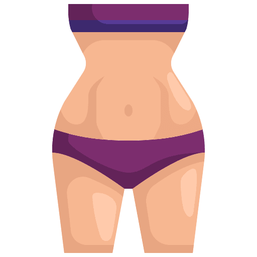 Waist human body weight loss beauty icon