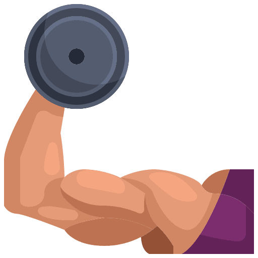 Weightlifter strength weightlift muscle icon