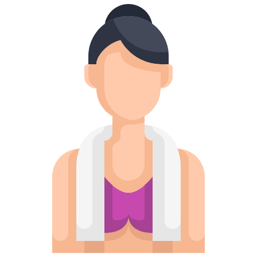 Woman people sports exercise icon