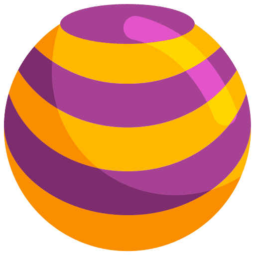 Yoga ball yoga ball pilates sports and competition icon