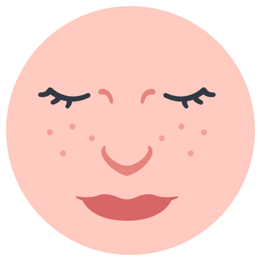 Freckles face skin body icon