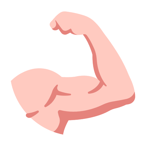 Arm muscle fitness health stronger icon