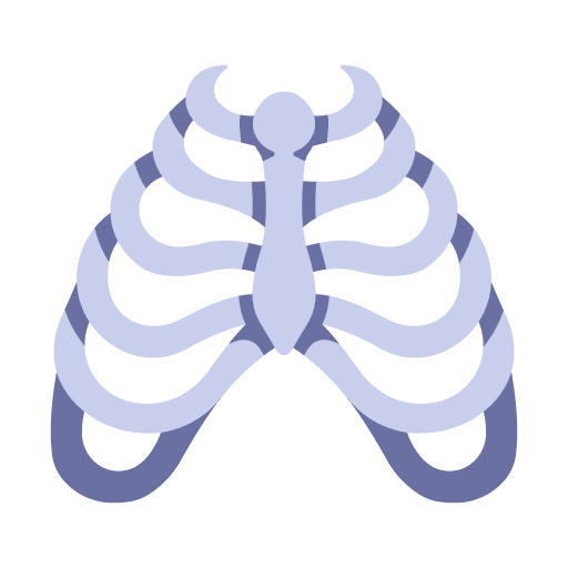 Ribs anatomy medical healthcare and medical icon