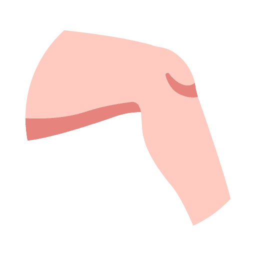 Knee joint body muscle icon