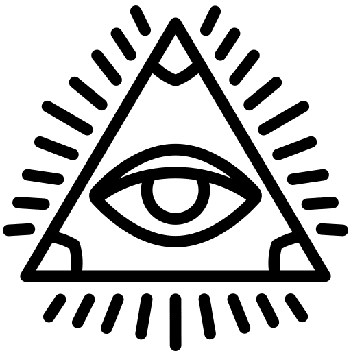 Illuminate art and design shapes and symbols triangular icon