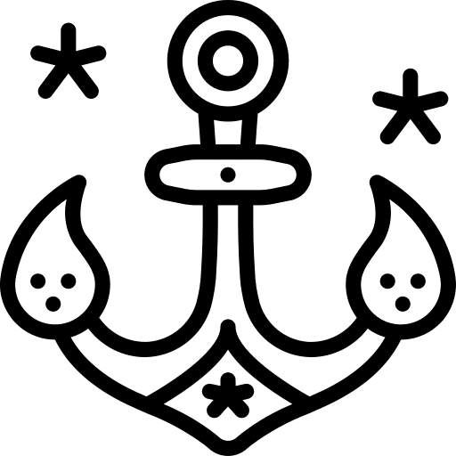 Anchor hipster old school tattoo icon