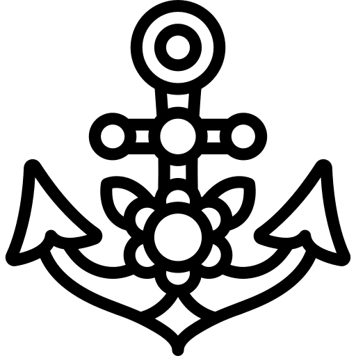 Anchor old school art and design vintage icon