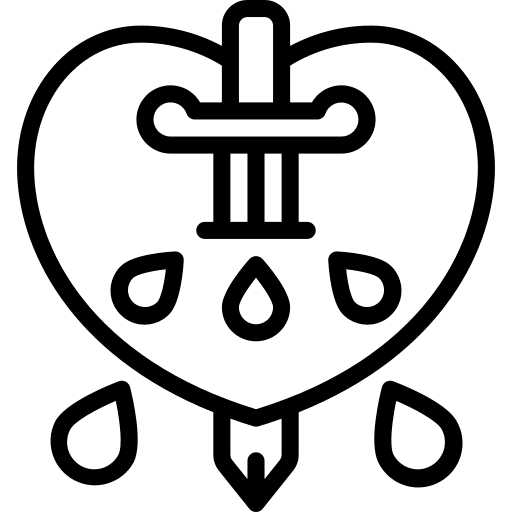 Heart valentines day art and design heart icon