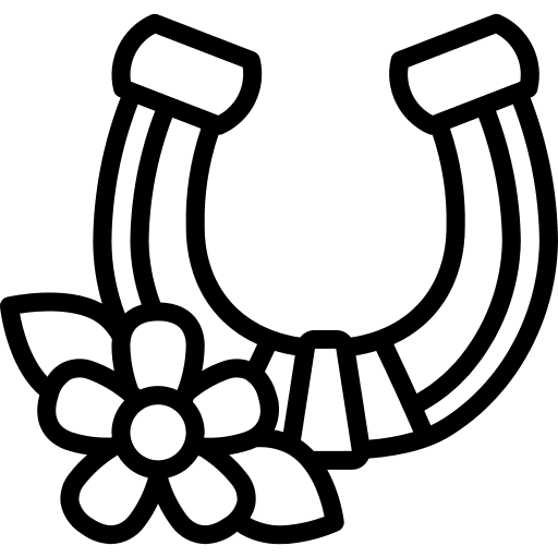 Horseshoe art and design horseshoe animals icon