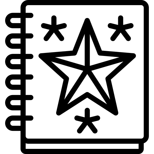 Star books craft star icon