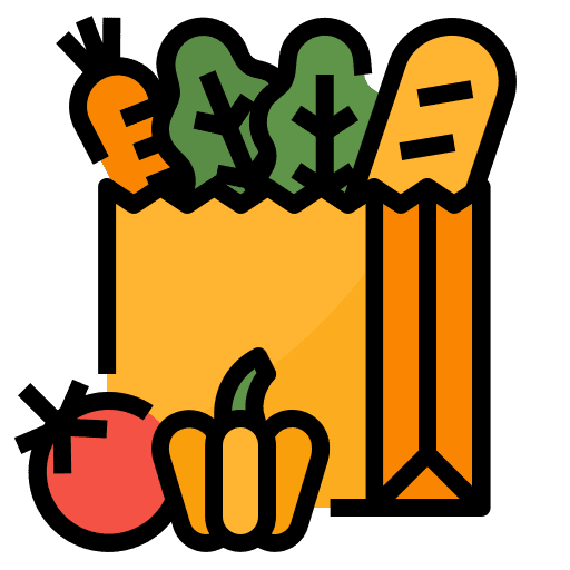 Groceries shop groceries vegetable icon
