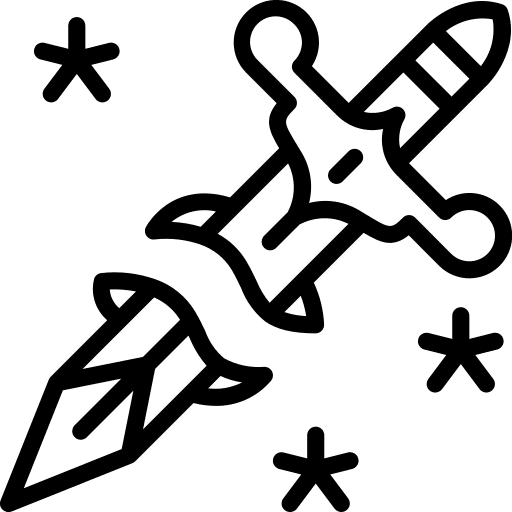 Sword antique art and design blade icon