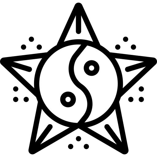 Yin yang philosophy cultures balance icon