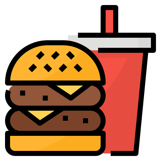 Fast food meal burger food icon