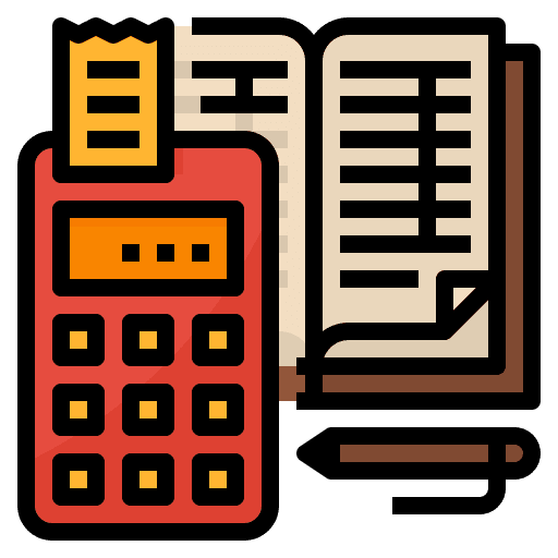 Financial accounting financial calculator icon