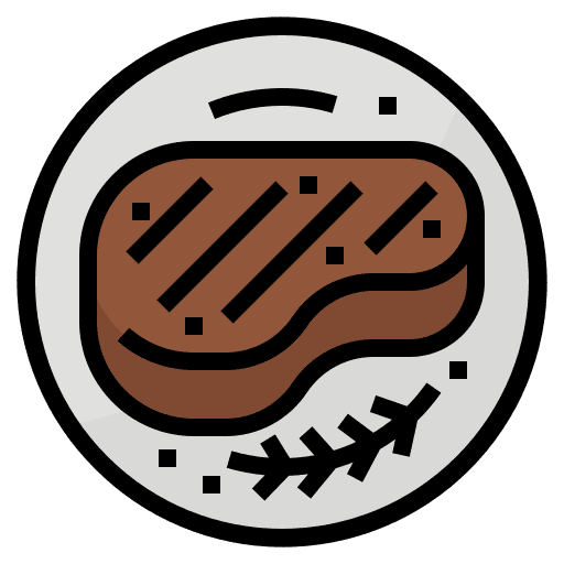Food steak business and finance food icon