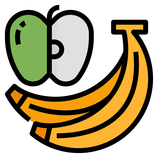 Fruit business and finance apple fruit icon