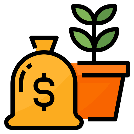 Investment growth business and finance investment icon