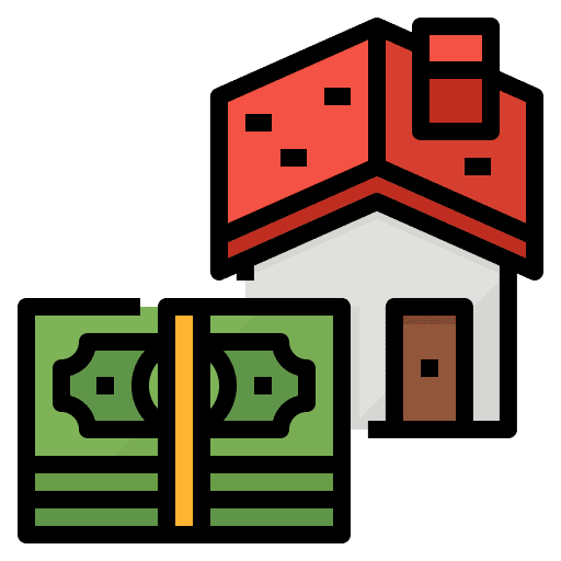 Mortgage rental bank mortgage icon