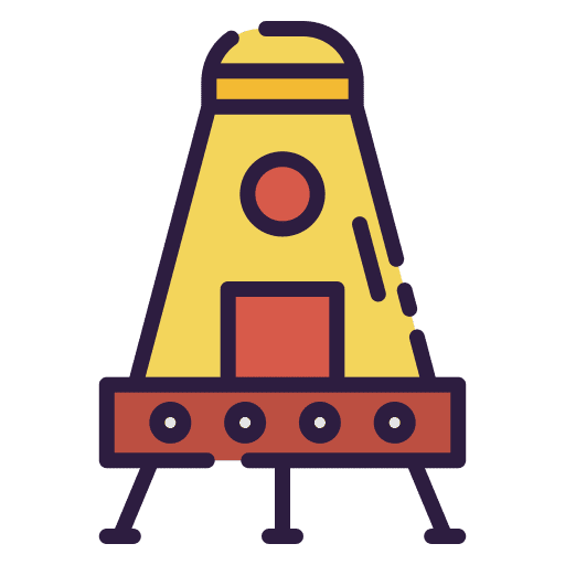 Lander lander science robot icon