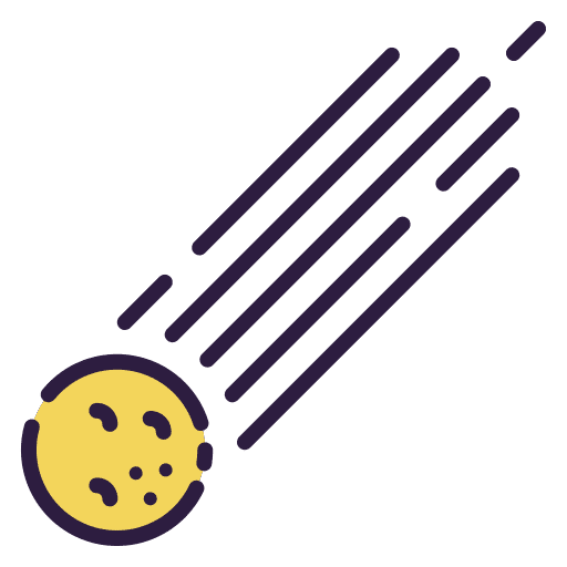 Meteorite meteorites collision asteroid icon