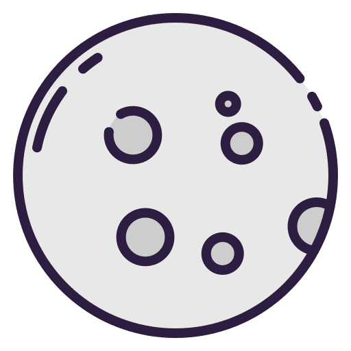 Moon full moon astronomy moon phase icon