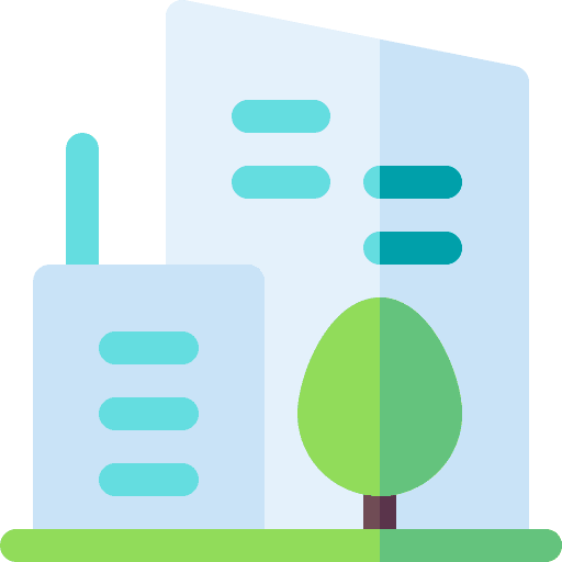 City hotel build city icon