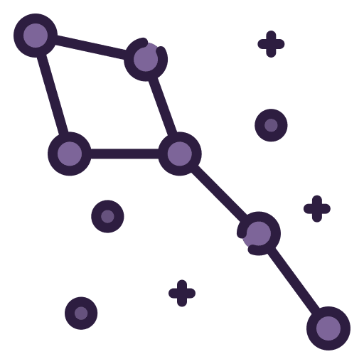 Constellation nature universe science icon