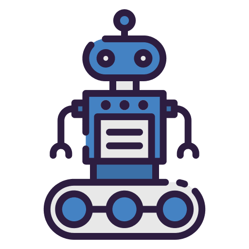 Robot tank robot artificial intelligence icon