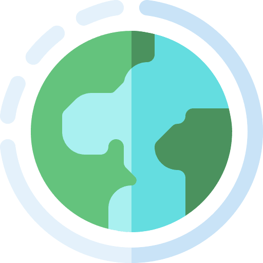 World continent world map highlight stories icon